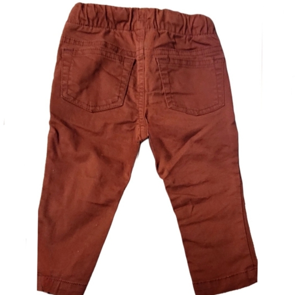 Cat & Jack Baby Boy Burnt Orange Skinny Fit Joggers size 12 months - Picture 6 of 9